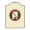 Signmission National Network Prohibited Heavy-Gauge Aluminum Architectural Sign, 24" x 18", TG-1824-23864 A-DES-TG-1824-23864 - alternate 1